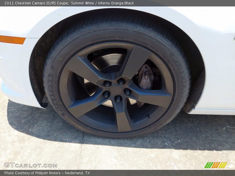 Summit White / Inferno Orange/Black 2011 Chevrolet Camaro SS/RS Coupe