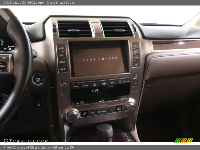 Controls of 2016 GX 460 Luxury