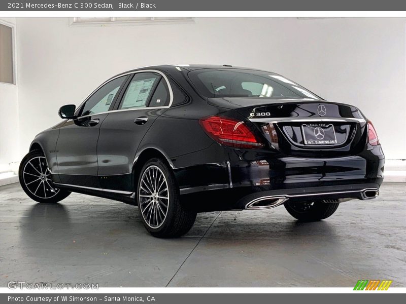 Black / Black 2021 Mercedes-Benz C 300 Sedan