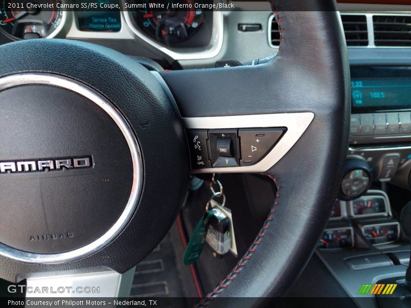 Summit White / Inferno Orange/Black 2011 Chevrolet Camaro SS/RS Coupe