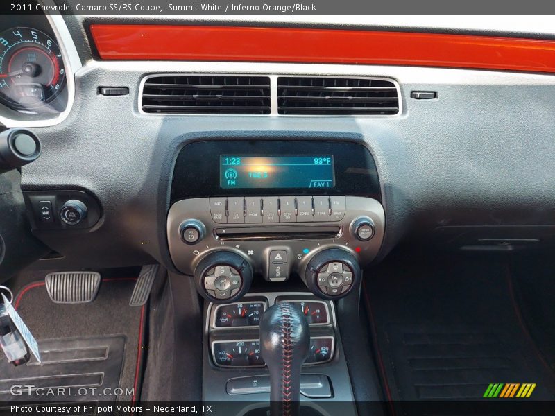 Summit White / Inferno Orange/Black 2011 Chevrolet Camaro SS/RS Coupe