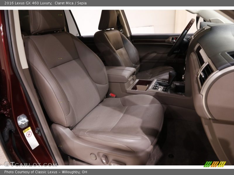 Front Seat of 2016 GX 460 Luxury