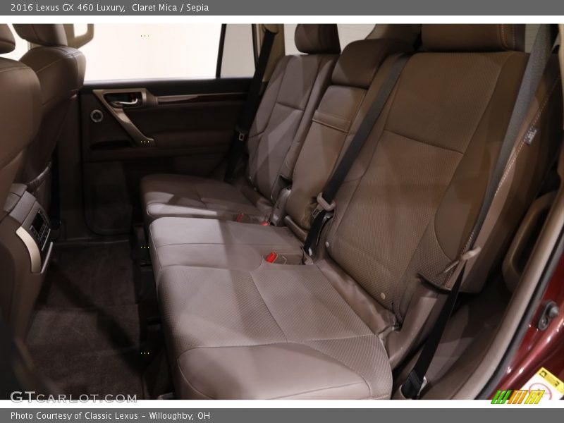 Rear Seat of 2016 GX 460 Luxury