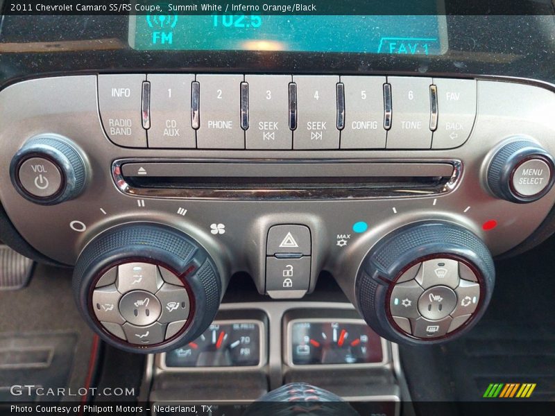 Summit White / Inferno Orange/Black 2011 Chevrolet Camaro SS/RS Coupe