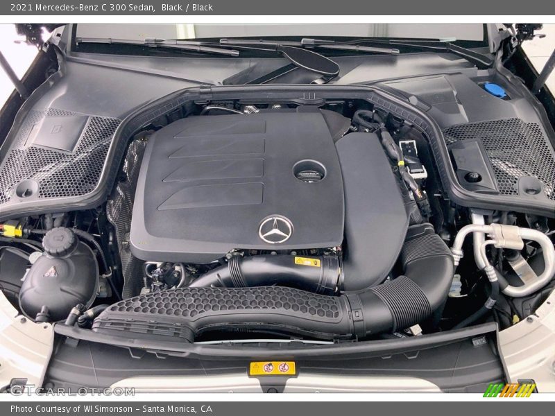 Black / Black 2021 Mercedes-Benz C 300 Sedan