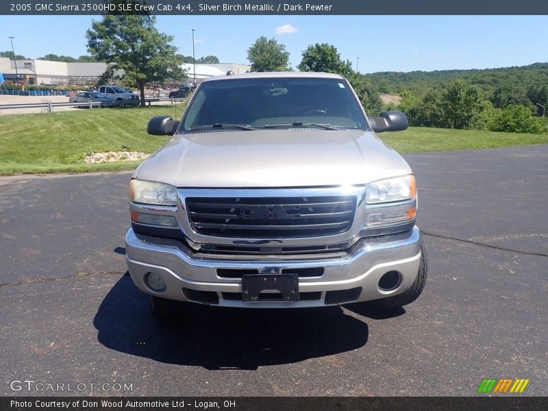 Silver Birch Metallic / Dark Pewter 2005 GMC Sierra 2500HD SLE Crew Cab 4x4