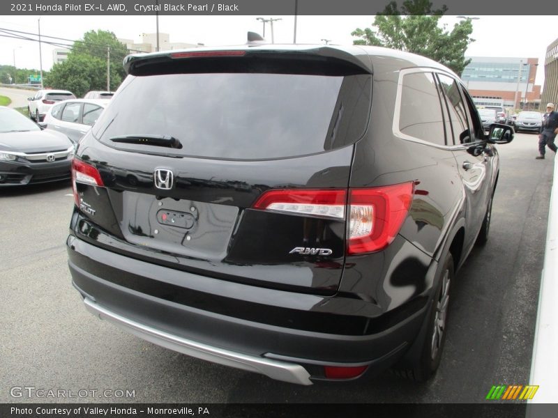 Crystal Black Pearl / Black 2021 Honda Pilot EX-L AWD