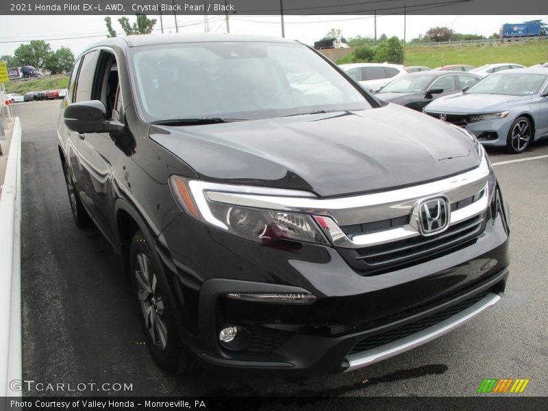 Crystal Black Pearl / Black 2021 Honda Pilot EX-L AWD