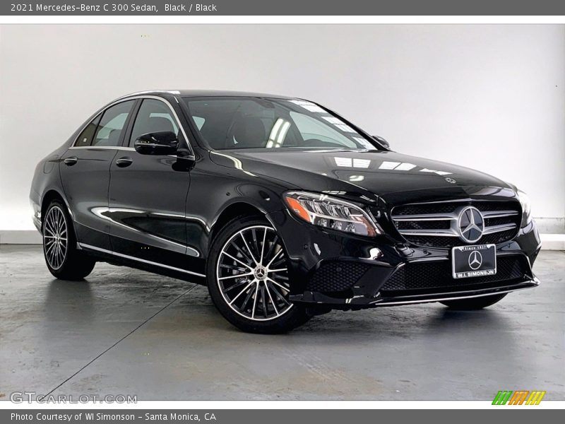 Black / Black 2021 Mercedes-Benz C 300 Sedan