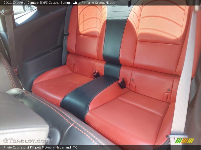 Summit White / Inferno Orange/Black 2011 Chevrolet Camaro SS/RS Coupe