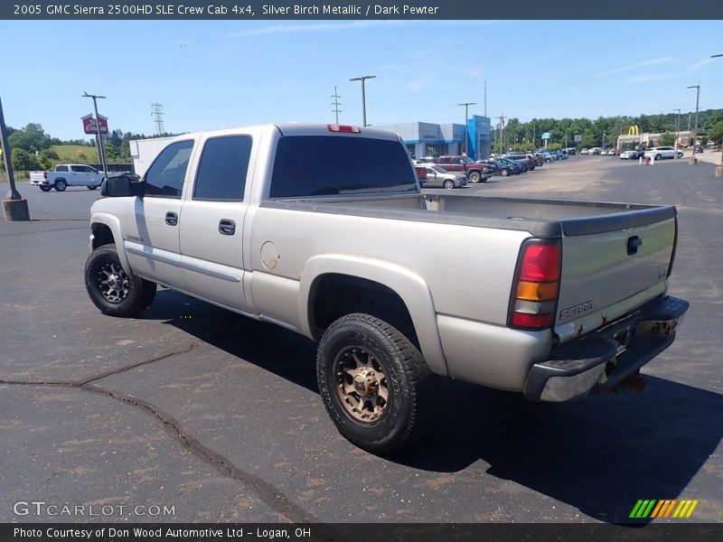 Silver Birch Metallic / Dark Pewter 2005 GMC Sierra 2500HD SLE Crew Cab 4x4