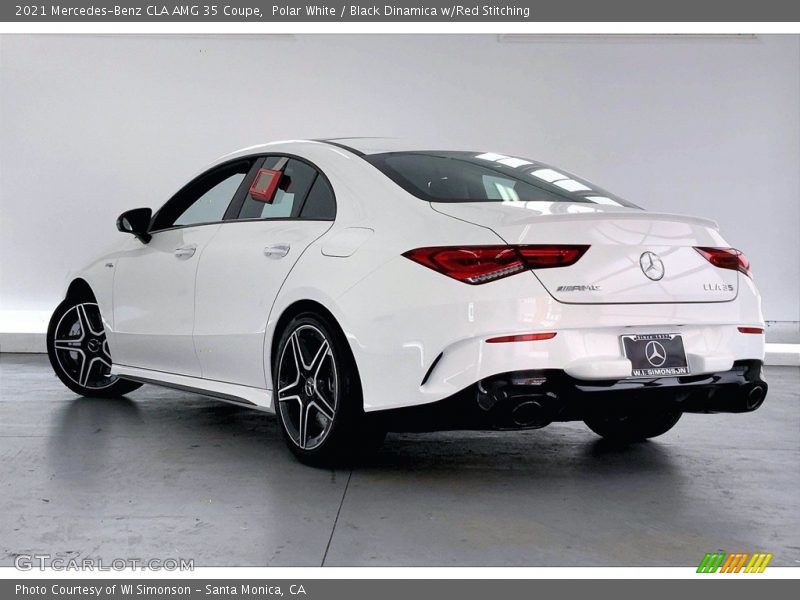 Polar White / Black Dinamica w/Red Stitching 2021 Mercedes-Benz CLA AMG 35 Coupe