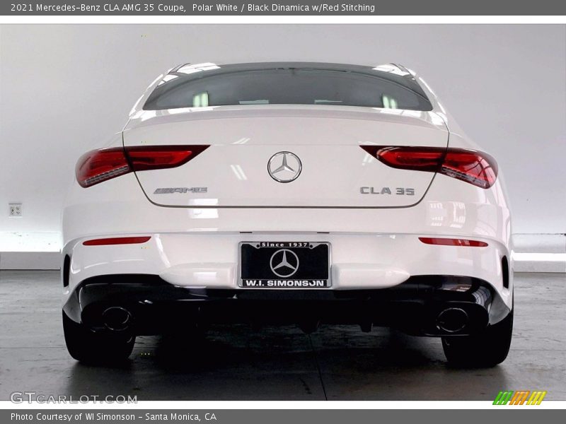 Polar White / Black Dinamica w/Red Stitching 2021 Mercedes-Benz CLA AMG 35 Coupe