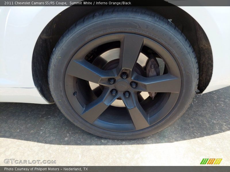 Summit White / Inferno Orange/Black 2011 Chevrolet Camaro SS/RS Coupe