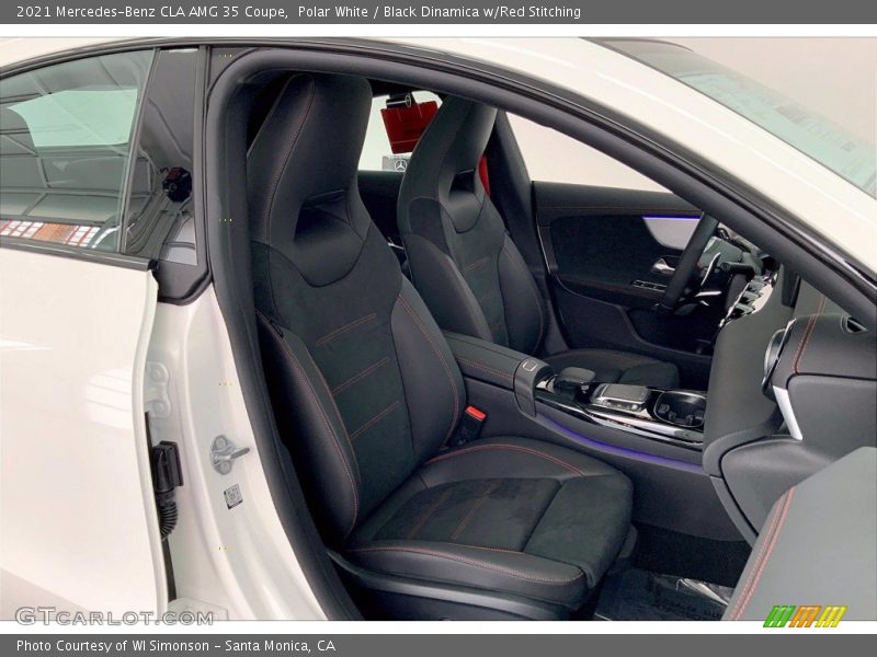 Polar White / Black Dinamica w/Red Stitching 2021 Mercedes-Benz CLA AMG 35 Coupe