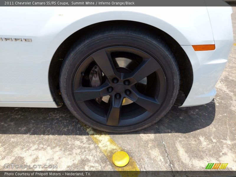 Summit White / Inferno Orange/Black 2011 Chevrolet Camaro SS/RS Coupe