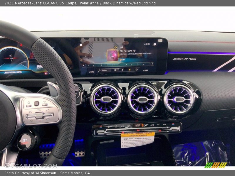 Polar White / Black Dinamica w/Red Stitching 2021 Mercedes-Benz CLA AMG 35 Coupe