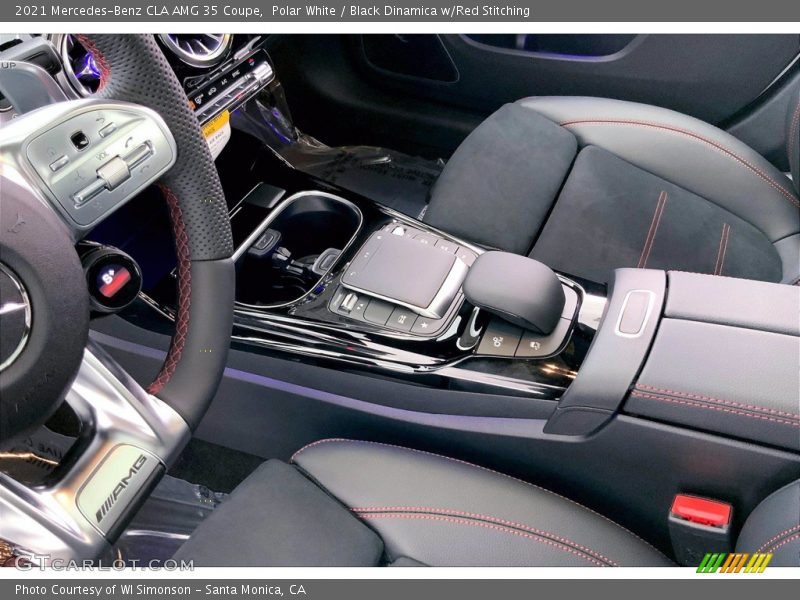 Polar White / Black Dinamica w/Red Stitching 2021 Mercedes-Benz CLA AMG 35 Coupe