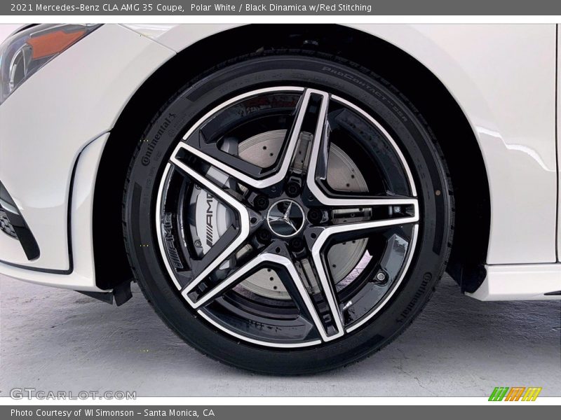 Polar White / Black Dinamica w/Red Stitching 2021 Mercedes-Benz CLA AMG 35 Coupe