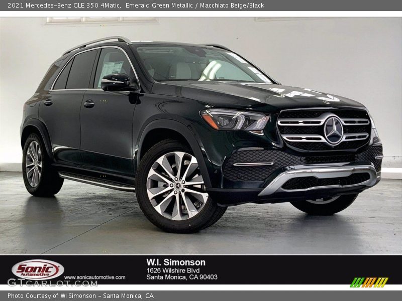 Emerald Green Metallic / Macchiato Beige/Black 2021 Mercedes-Benz GLE 350 4Matic