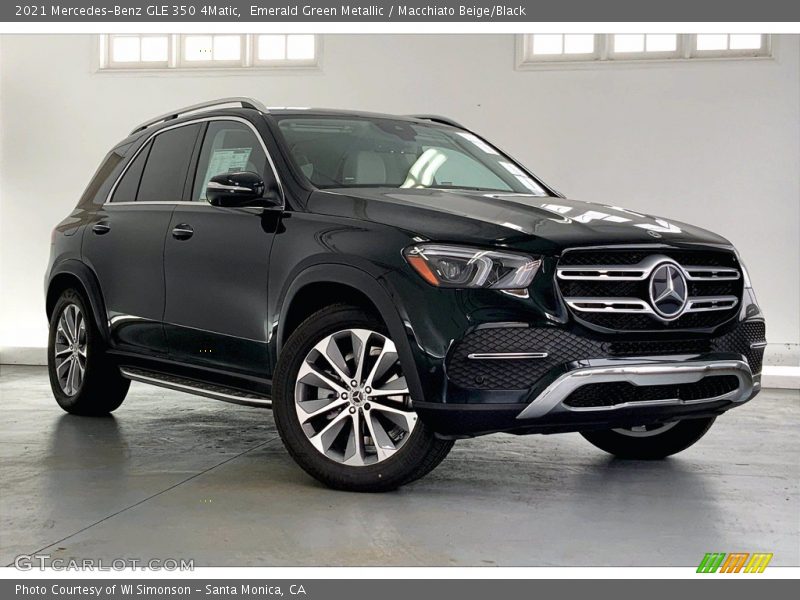 Emerald Green Metallic / Macchiato Beige/Black 2021 Mercedes-Benz GLE 350 4Matic