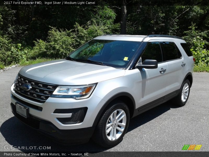 Ingot Silver / Medium Light Camel 2017 Ford Explorer FWD