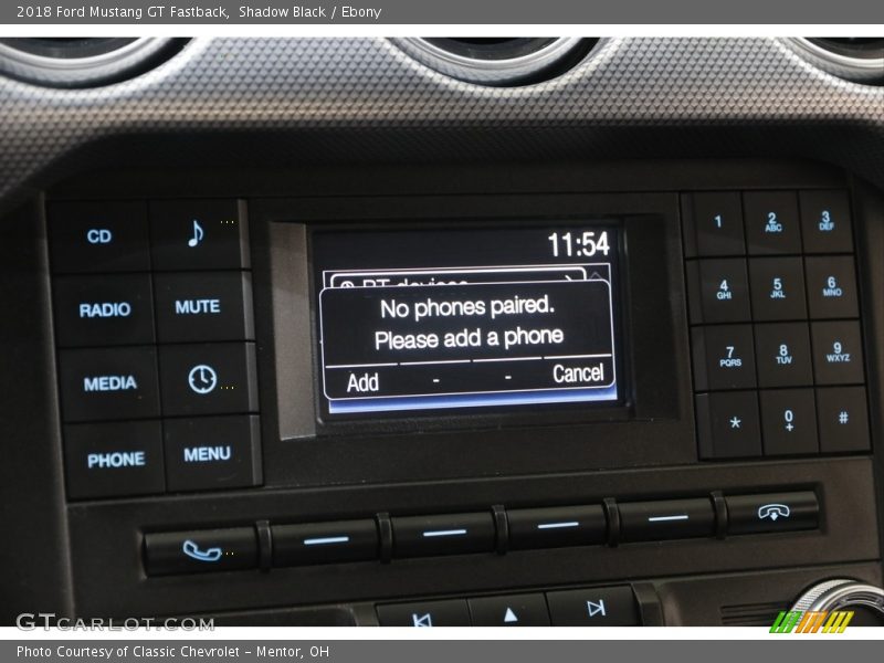 Shadow Black / Ebony 2018 Ford Mustang GT Fastback