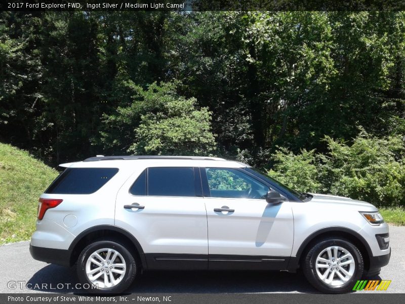 Ingot Silver / Medium Light Camel 2017 Ford Explorer FWD
