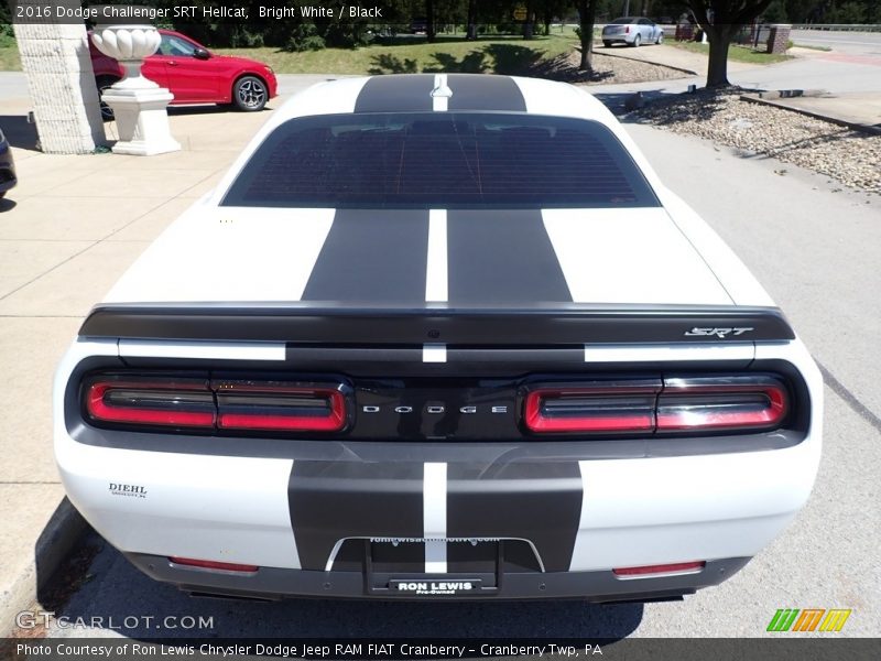 Bright White / Black 2016 Dodge Challenger SRT Hellcat