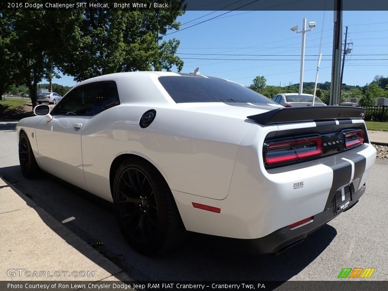 Bright White / Black 2016 Dodge Challenger SRT Hellcat