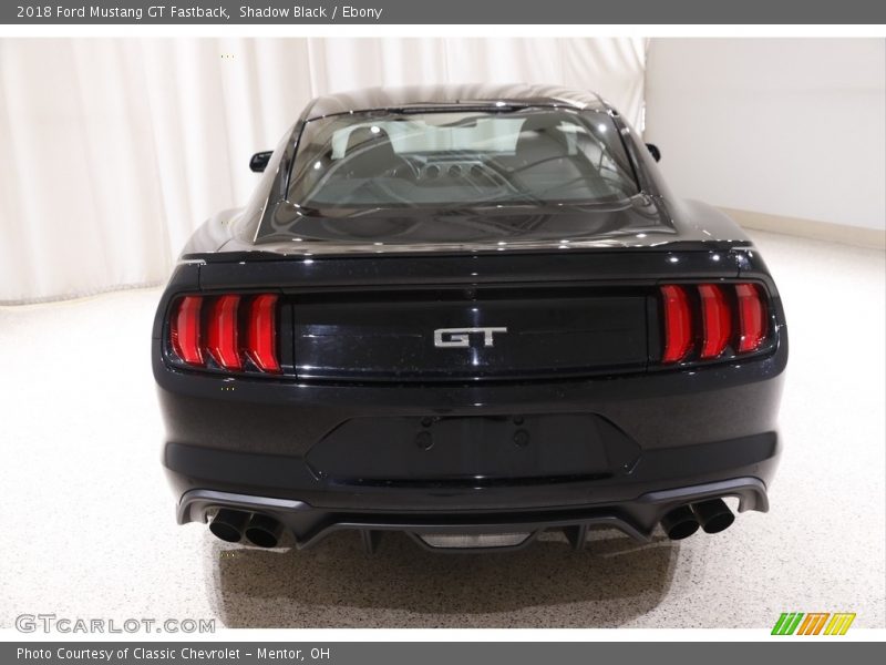 Shadow Black / Ebony 2018 Ford Mustang GT Fastback