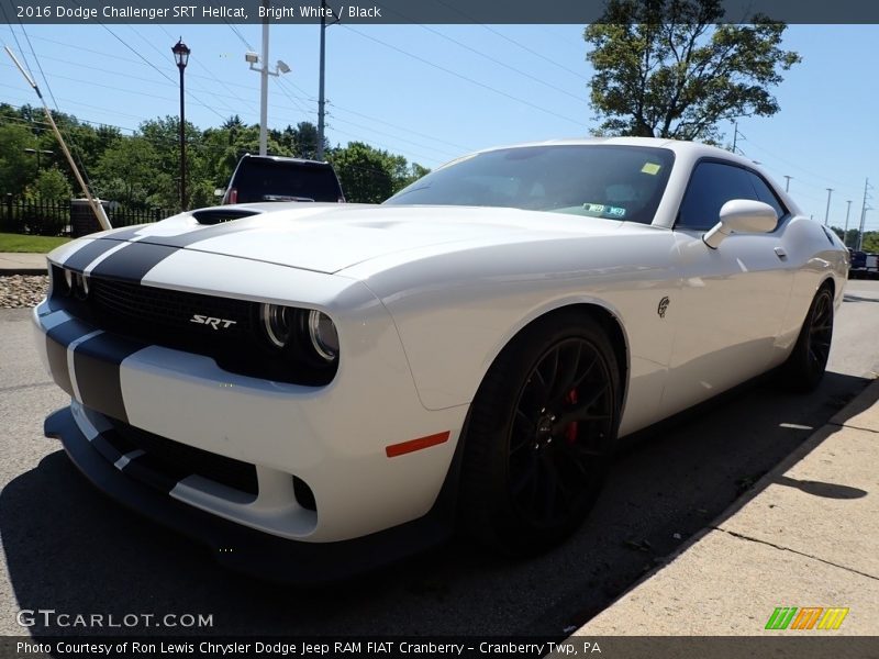 Bright White / Black 2016 Dodge Challenger SRT Hellcat