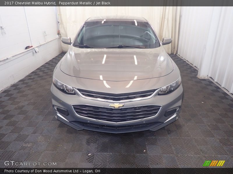 Pepperdust Metallic / Jet Black 2017 Chevrolet Malibu Hybrid