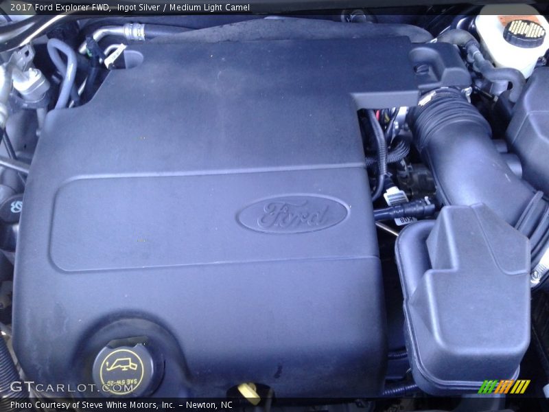 Ingot Silver / Medium Light Camel 2017 Ford Explorer FWD