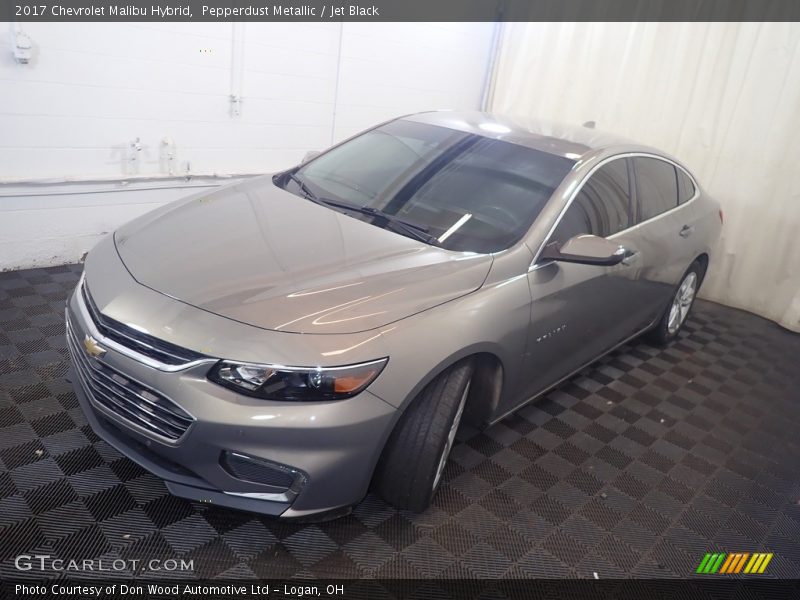 Pepperdust Metallic / Jet Black 2017 Chevrolet Malibu Hybrid