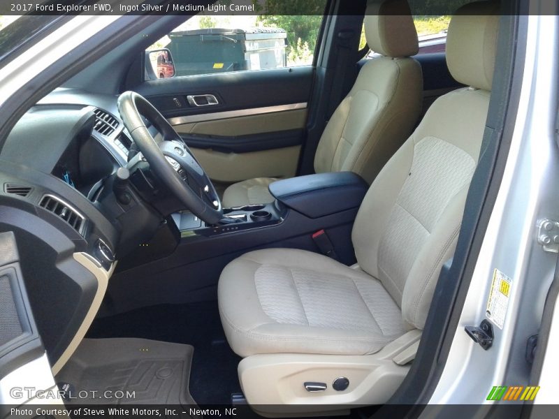Ingot Silver / Medium Light Camel 2017 Ford Explorer FWD