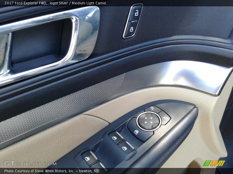 Ingot Silver / Medium Light Camel 2017 Ford Explorer FWD