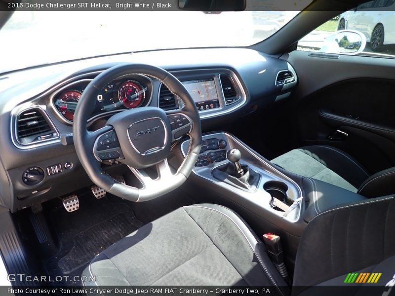 Bright White / Black 2016 Dodge Challenger SRT Hellcat