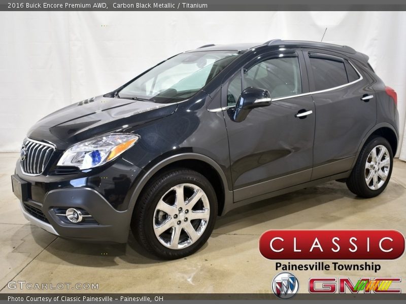Carbon Black Metallic / Titanium 2016 Buick Encore Premium AWD