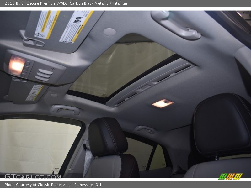 Carbon Black Metallic / Titanium 2016 Buick Encore Premium AWD