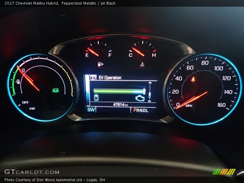 Pepperdust Metallic / Jet Black 2017 Chevrolet Malibu Hybrid