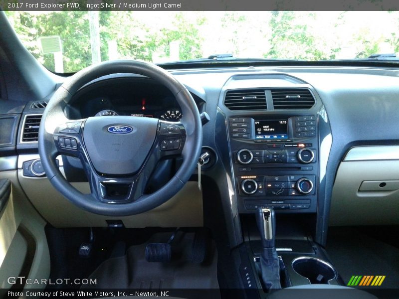 Ingot Silver / Medium Light Camel 2017 Ford Explorer FWD