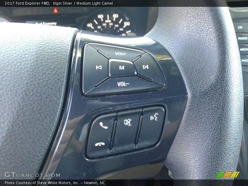 Ingot Silver / Medium Light Camel 2017 Ford Explorer FWD