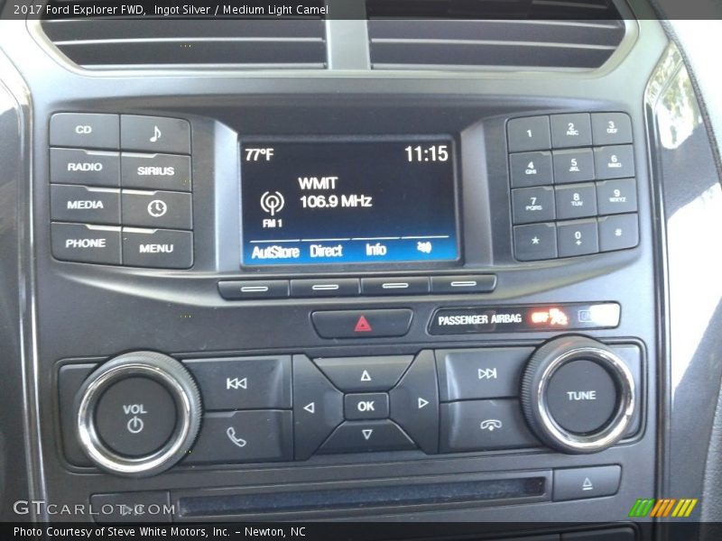 Ingot Silver / Medium Light Camel 2017 Ford Explorer FWD