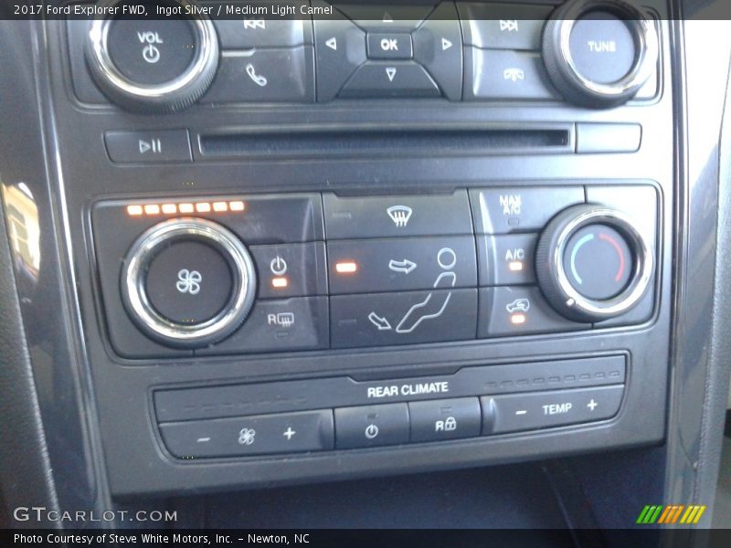 Ingot Silver / Medium Light Camel 2017 Ford Explorer FWD