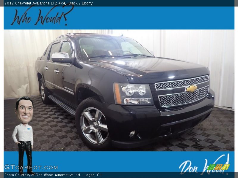 Black / Ebony 2012 Chevrolet Avalanche LTZ 4x4