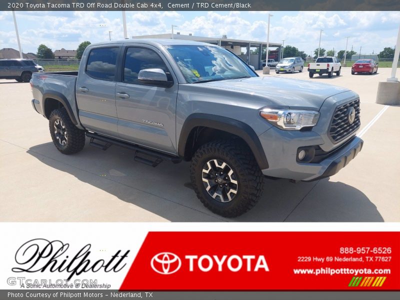 Cement / TRD Cement/Black 2020 Toyota Tacoma TRD Off Road Double Cab 4x4