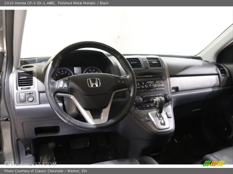 Polished Metal Metallic / Black 2010 Honda CR-V EX-L AWD