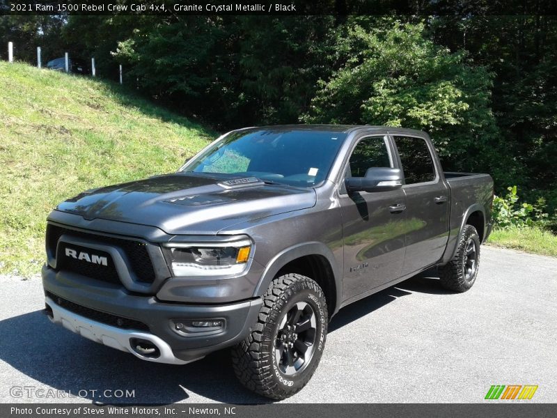 Granite Crystal Metallic / Black 2021 Ram 1500 Rebel Crew Cab 4x4