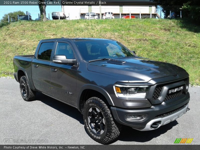 Front 3/4 View of 2021 1500 Rebel Crew Cab 4x4